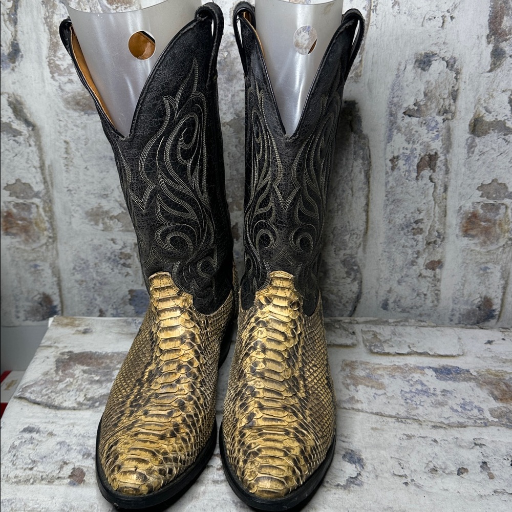 Vintage Laredo Python Western Boots 10ee - image 3